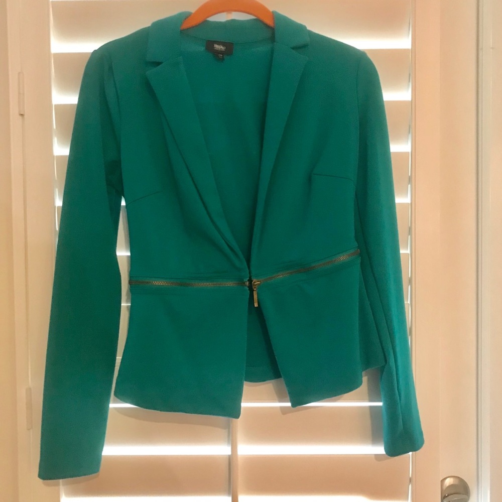 Mossimo Teal Cropped Fit Light Jacket